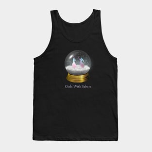 Girls With Sabers Snow Globe Tank Top